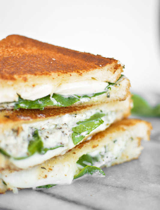 White Garlic Pizza Grilled Cheese