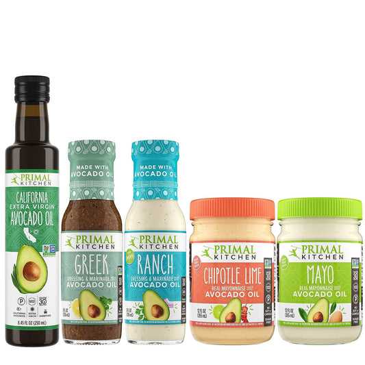 Primal Kitchen Starter Kit with Extra Virgin Avocado Oil - includes 5