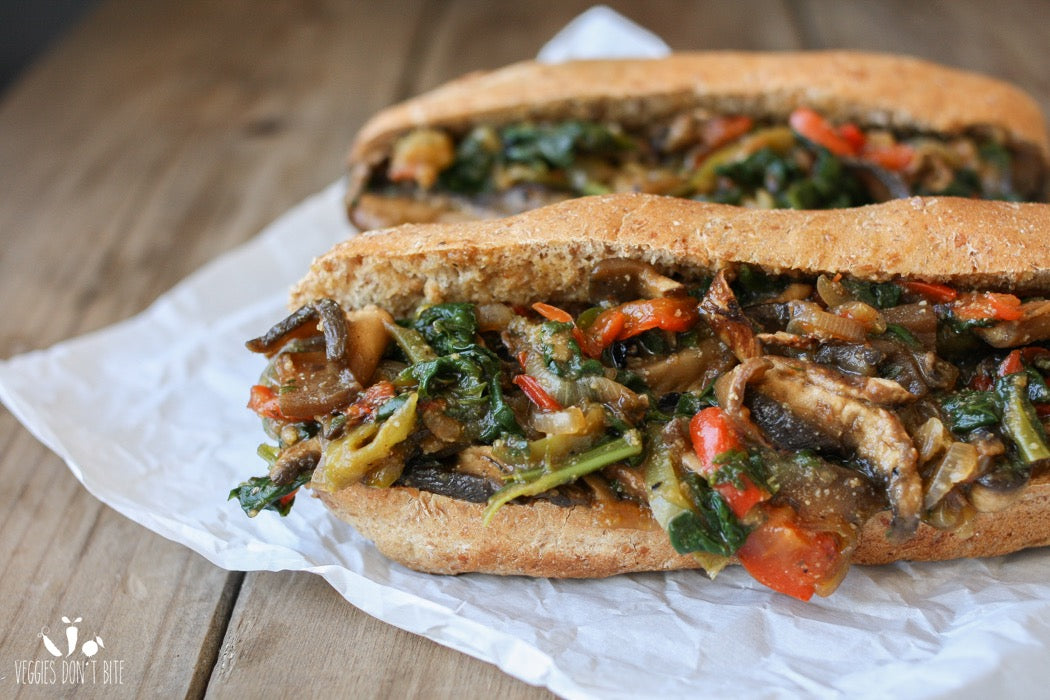 PHILLY PORTOBELLO STEAK SANDWICH