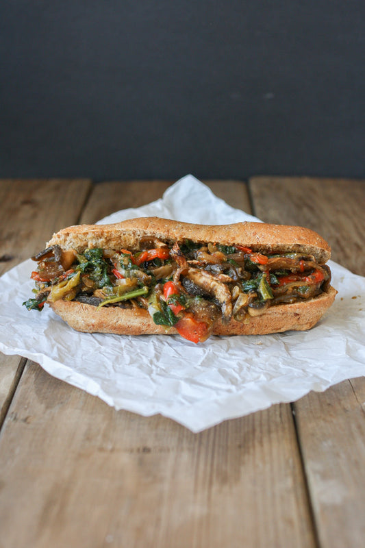 PHILLY PORTOBELLO STEAK SANDWICH