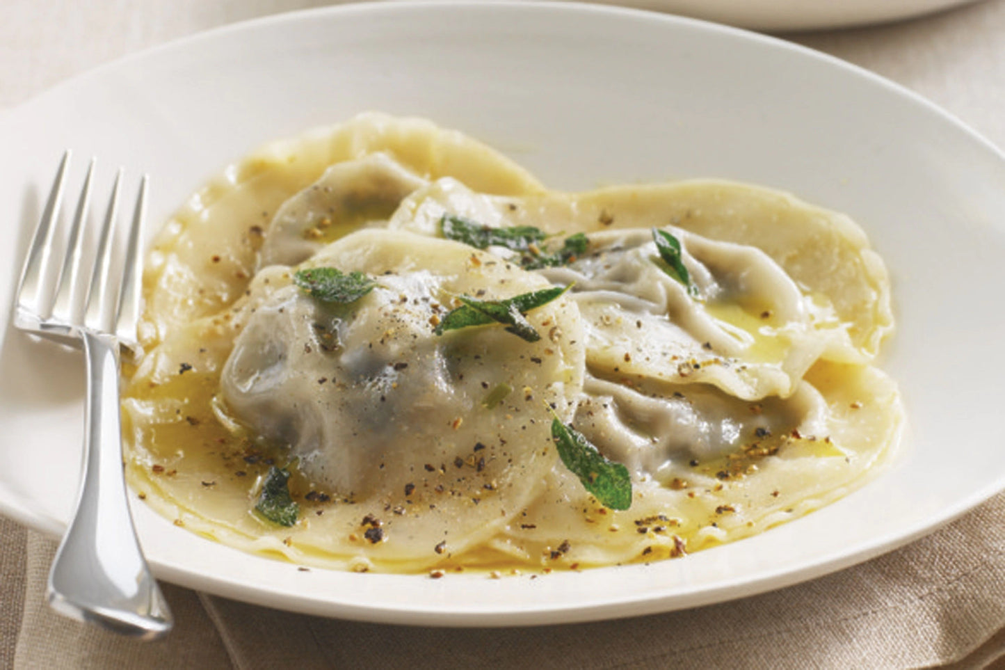 Portabella & Goat Cheese Ravioli Meal