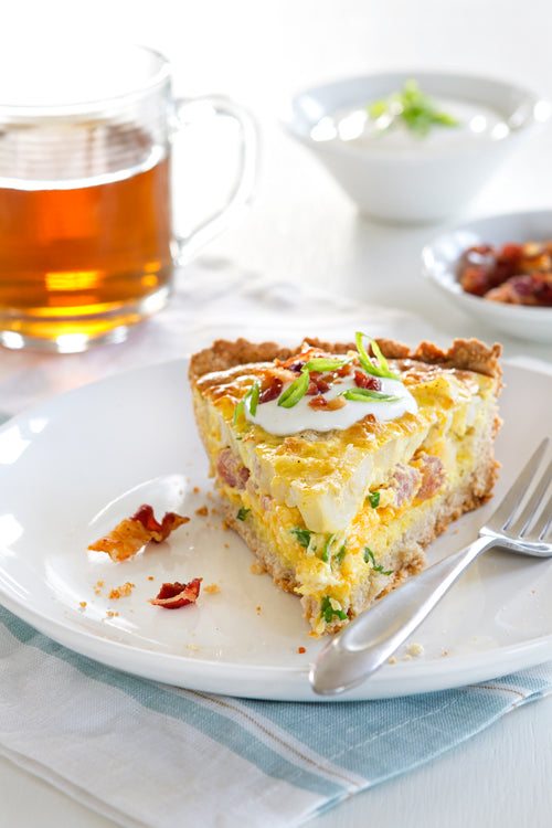Potato Ham Egg and Cheese Quiche