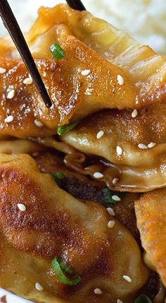 Spicy Chicken Potstickers