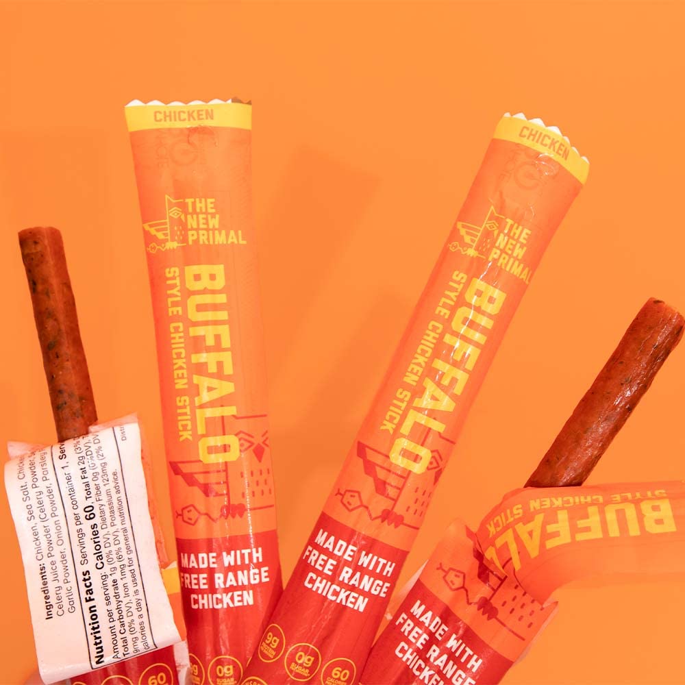 Free Range Chicken Buffalo Chicken Meat Sticks - Pack of 20
