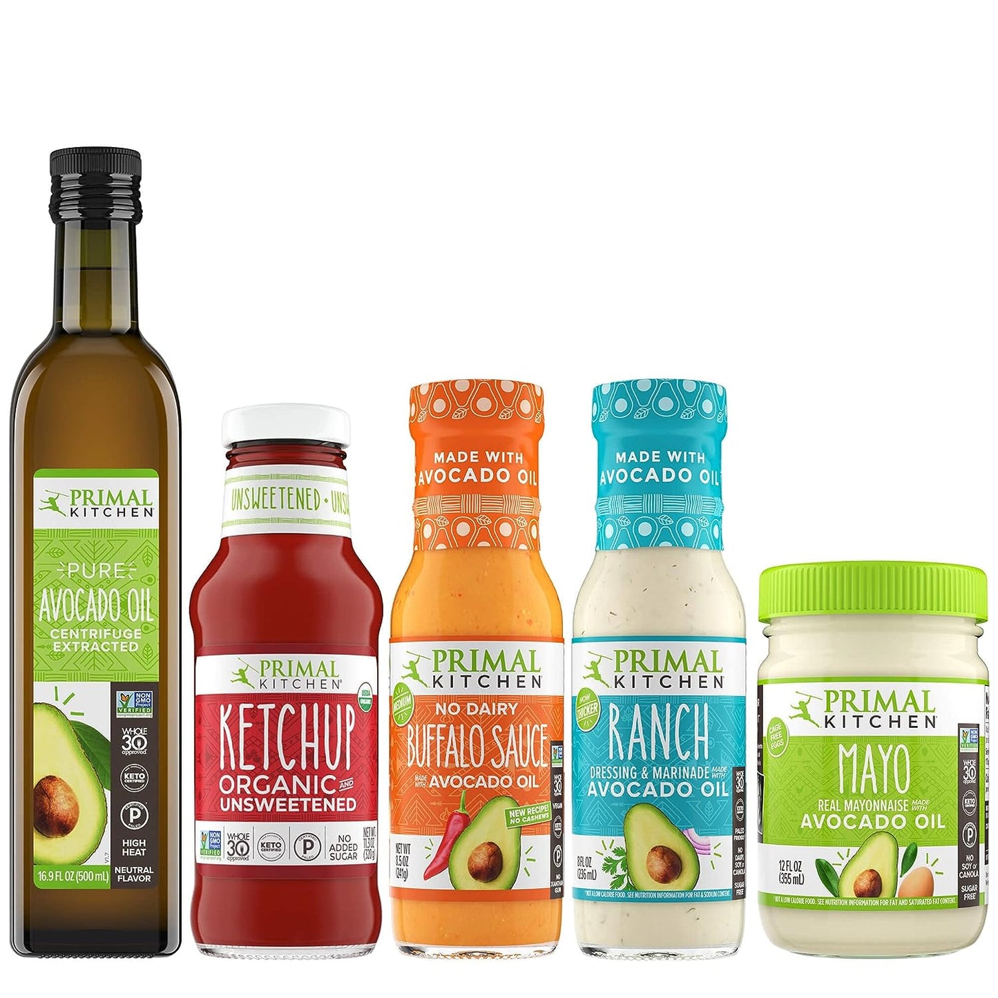 Primal Kitchen Avocado Oil Condiment Starter Kit - includes 5
