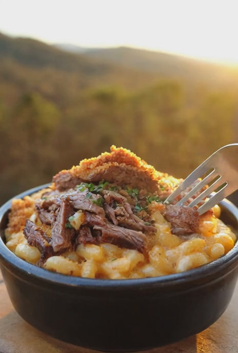 Smokin’ Brisket Mac Attack, Macaroni and Cheese
