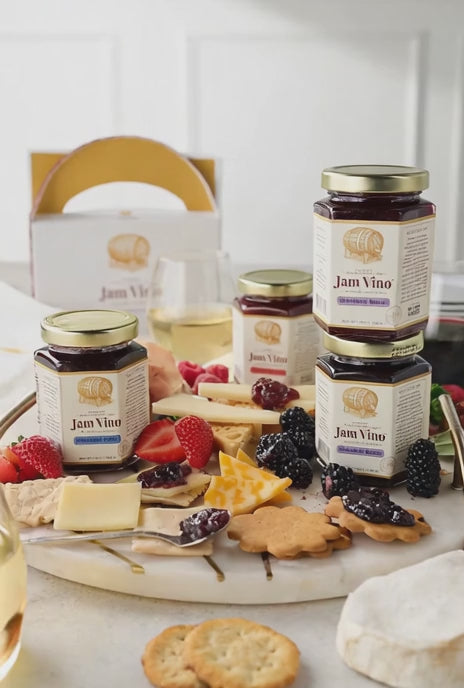 Jam Vino Gourmet Wine-Infused Jams Vino Deluxe Gift Set