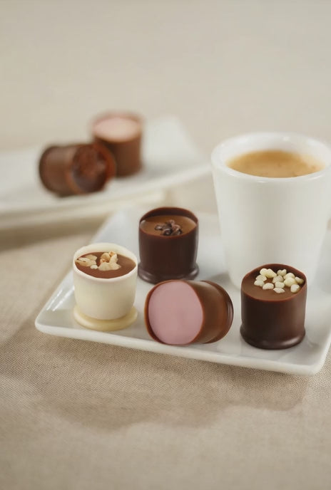 Andy Anand’s Belgian Chocolate Truffles & Praline Cups - Crafted with the Freshest Cream - includes 15