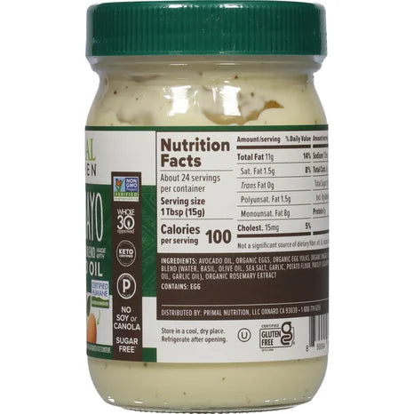 Primal Kitchen Pesto Mayonnaise Blend Made with Avocado Oil