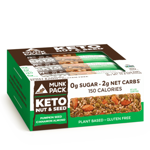 Pumpkin Seed Cinnamon Almond Keto Nut & Seed Bar, 12-Pack GF