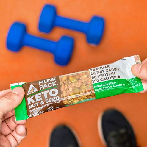 Pumpkin Seed Cinnamon Almond Keto Nut & Seed Bar, 12-Pack GF