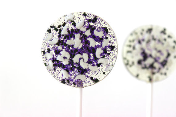 Champagne Lollipops, many flavors & designs, 6 included (as seen in Brides Magazines)