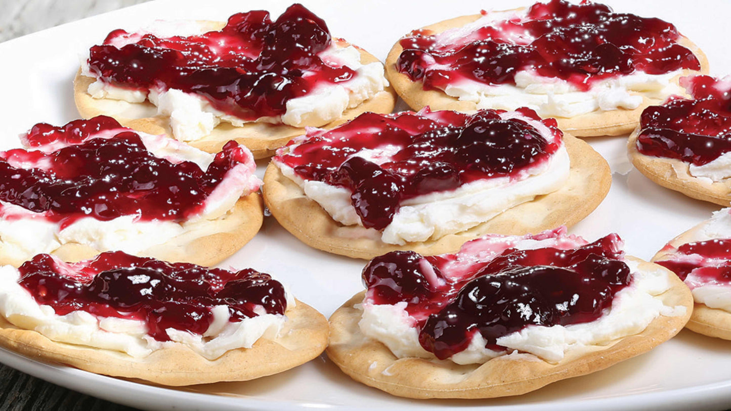 Quinn's Pepper Jelly 4 Flavor Variety - 12 oz Jar each of Jalapeño, Peach Habanero, Raspberry, Marionberry