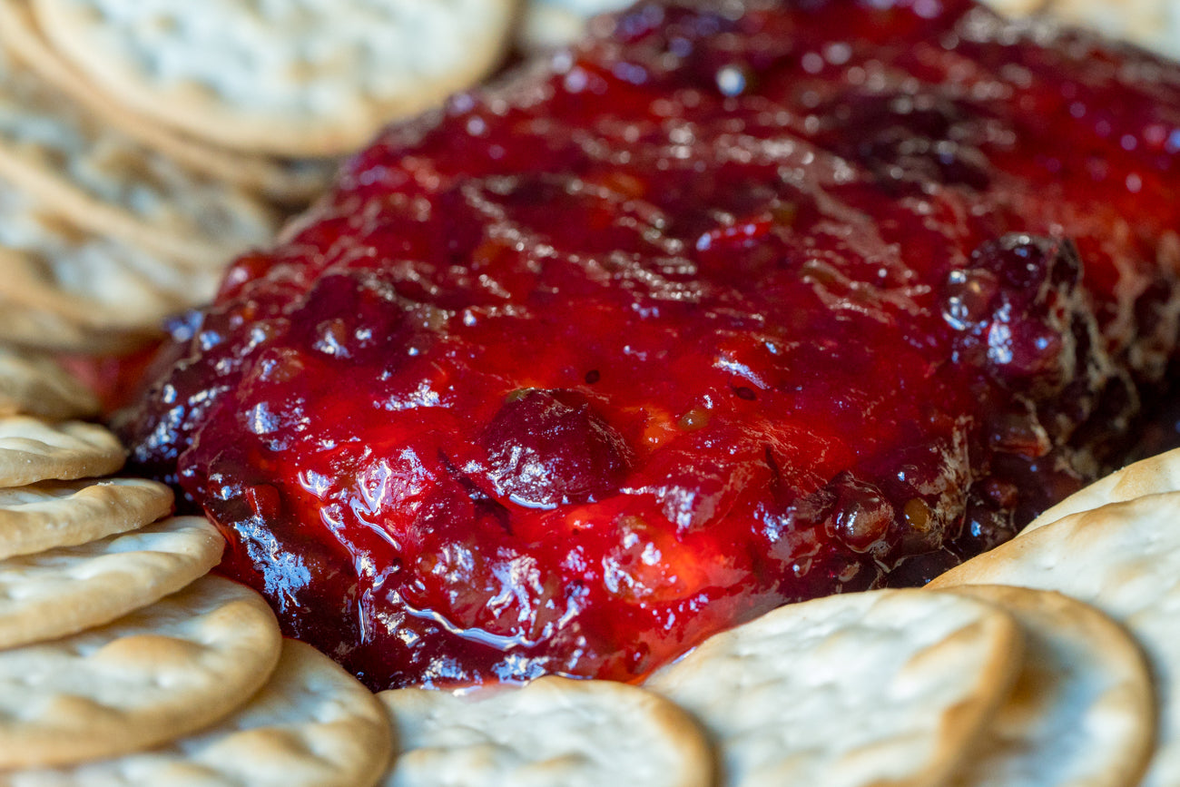 Quinn's Pepper Jelly 4 Flavor Variety - 12 oz Jar each of Jalapeño, Peach Habanero, Raspberry, Marionberry