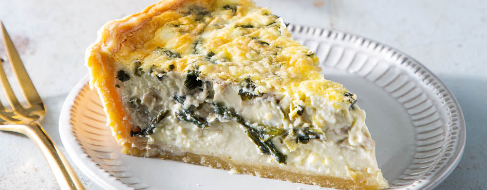 Roasted Seasonal Vegetable Quiche - serves 6, Choose from 3 Flavors