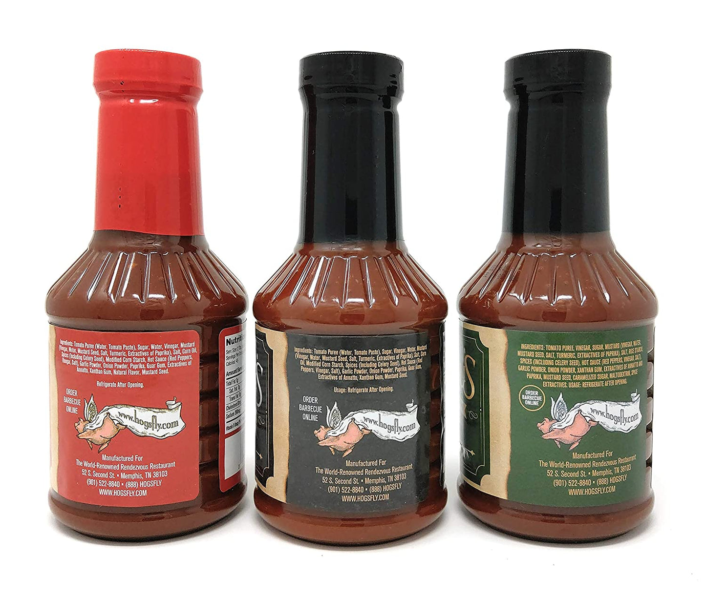 Charlie Vergos Rendezvous Memphis BBQ Sauce Variety Pack