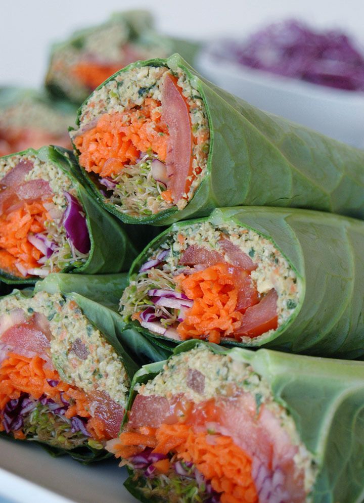 Avocado Pepper Collard Wraps