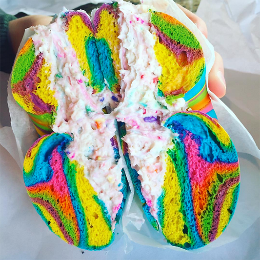 New York Style Rainbow Bagel - 75/Case