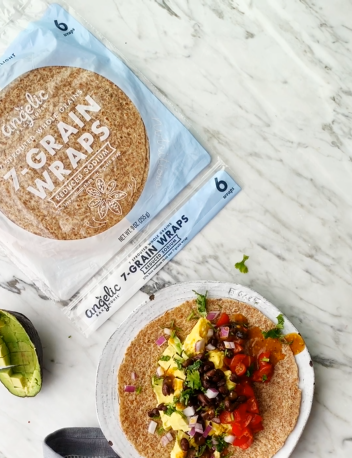 Sprouted Low Sodium Wraps / Tortillas - includes 6