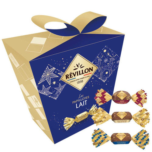 Revillon Papillotes Assorted Milk Chocolate, 300g Gift Box- Imported from France