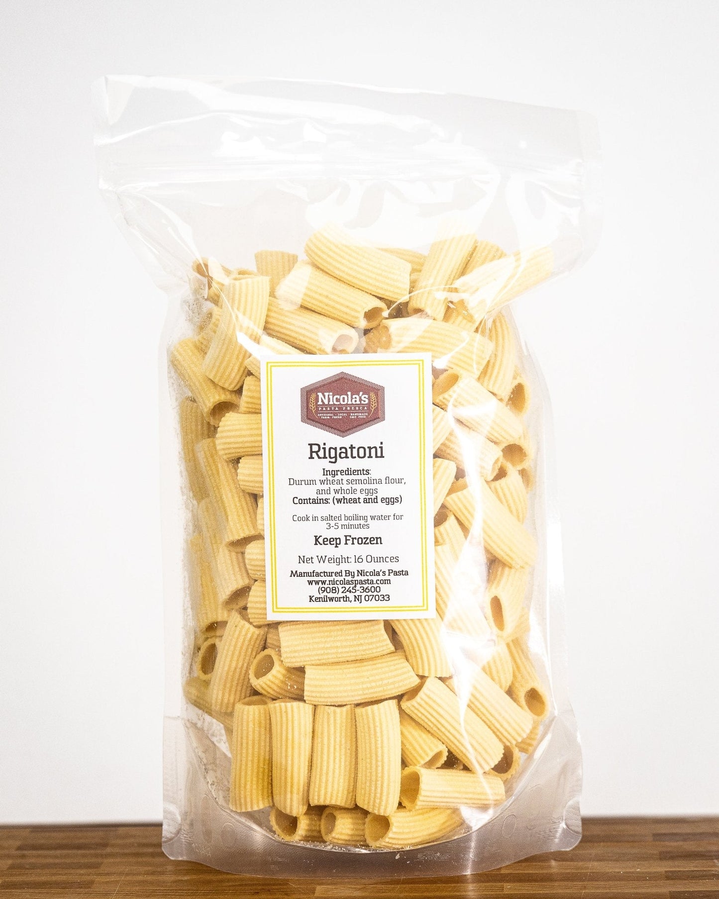 Bronze Die Fresh Rigatoni Pasta
