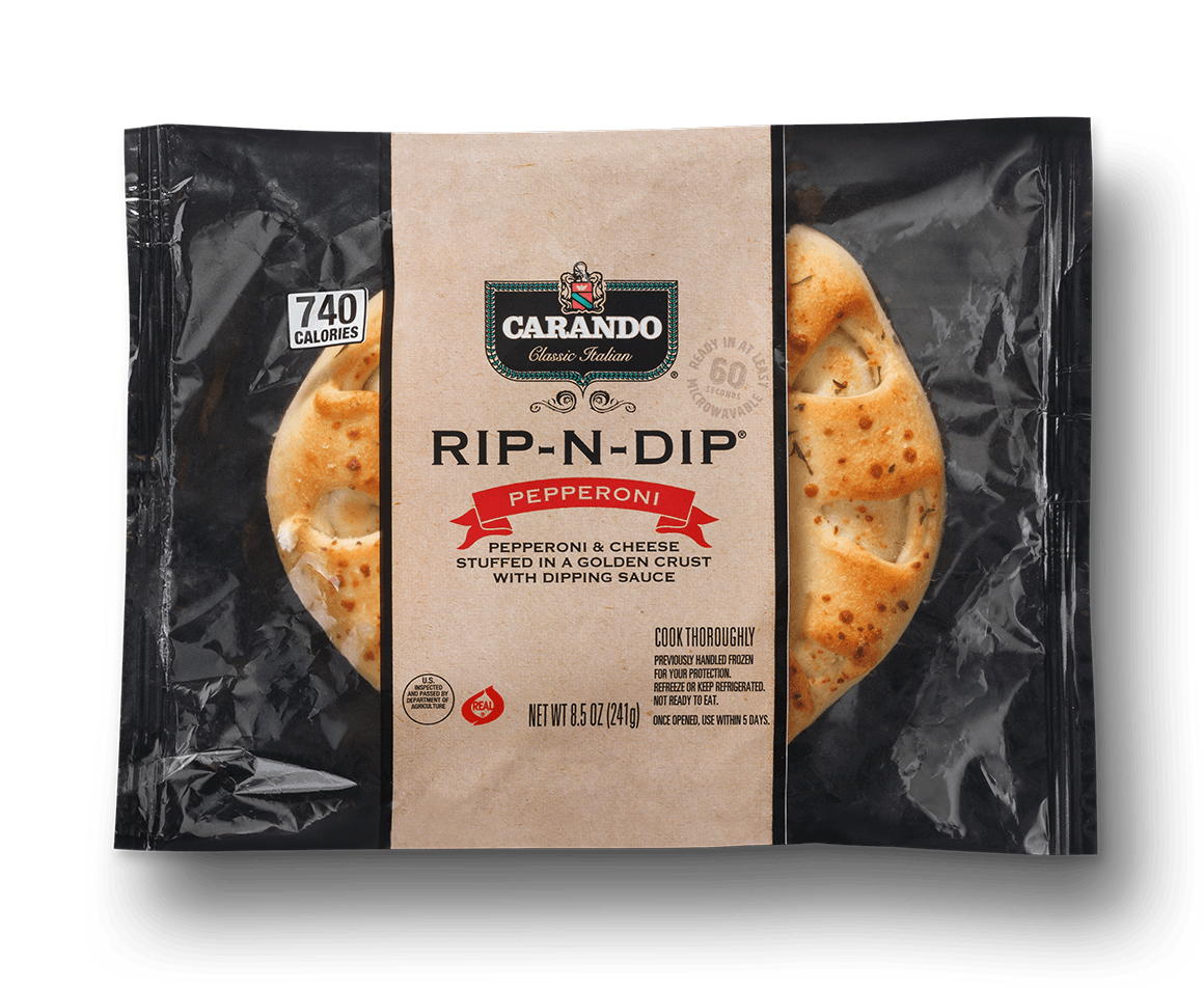 Rip-N-Dip Pepperoni Pizza - 12 per case