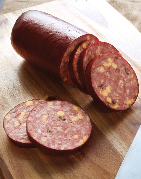Rocky Mountain Jalapeno and Cheddar Summer Sausage - 1 lb - 10/Case