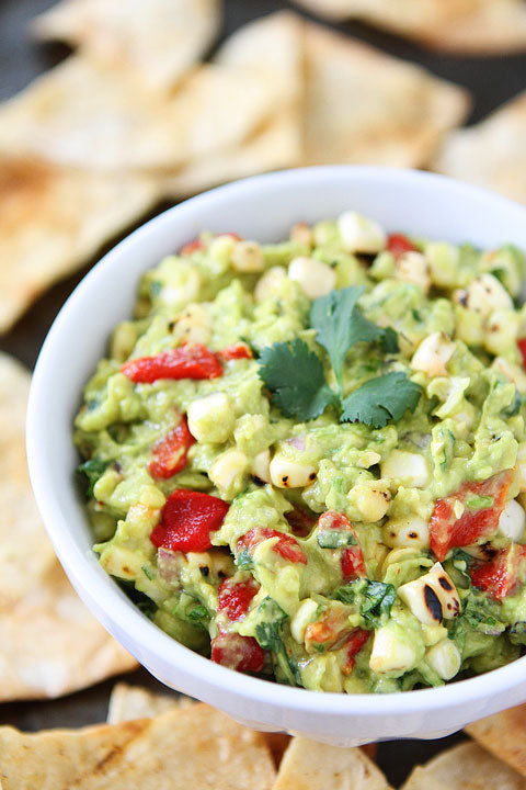 ROASTED CORN & RED PEPPER GUACAMOLE