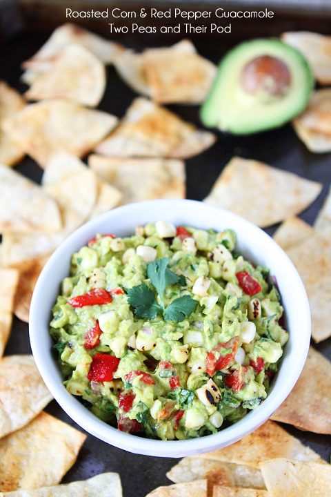 ROASTED CORN & RED PEPPER GUACAMOLE