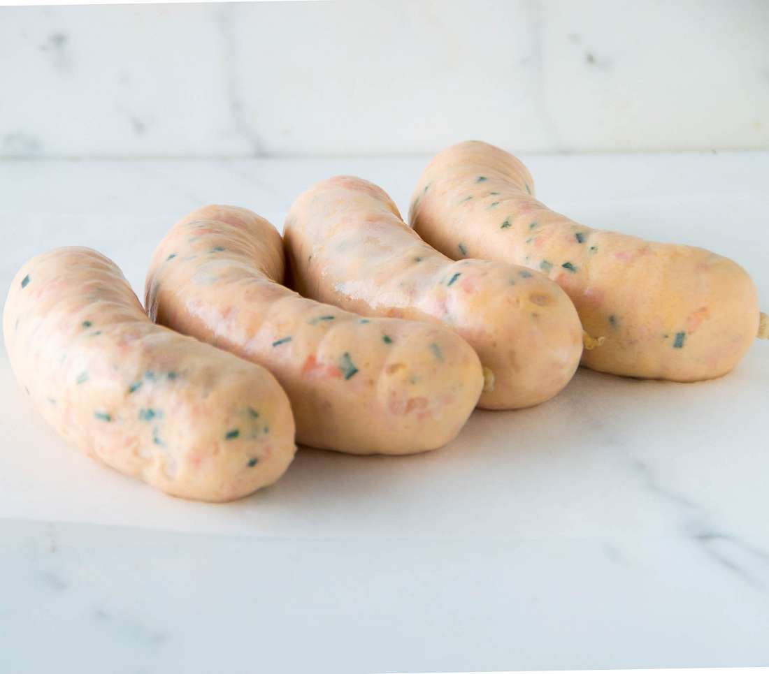 Smoked Salmon Sausages 16 oz - 4 links