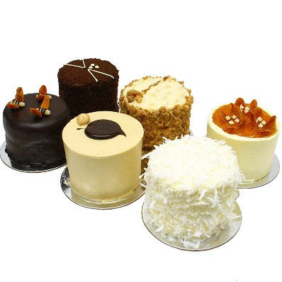 Mini Cake Samples - Six Gourmet Flavors