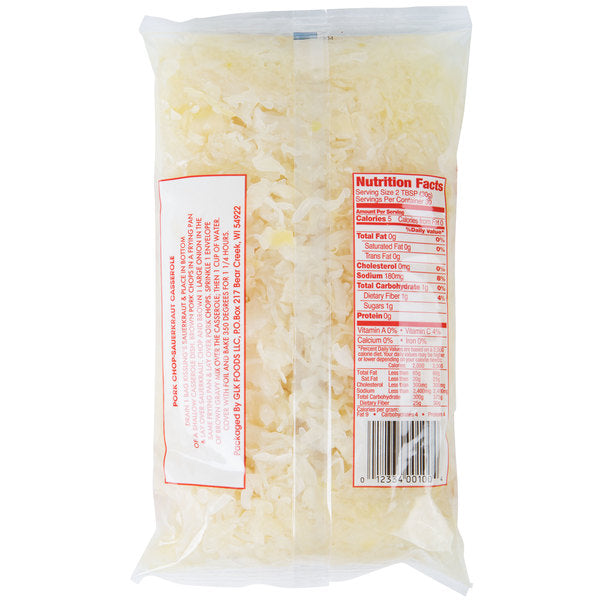 German Sauerkraut - 2.5 lb - 12/Case