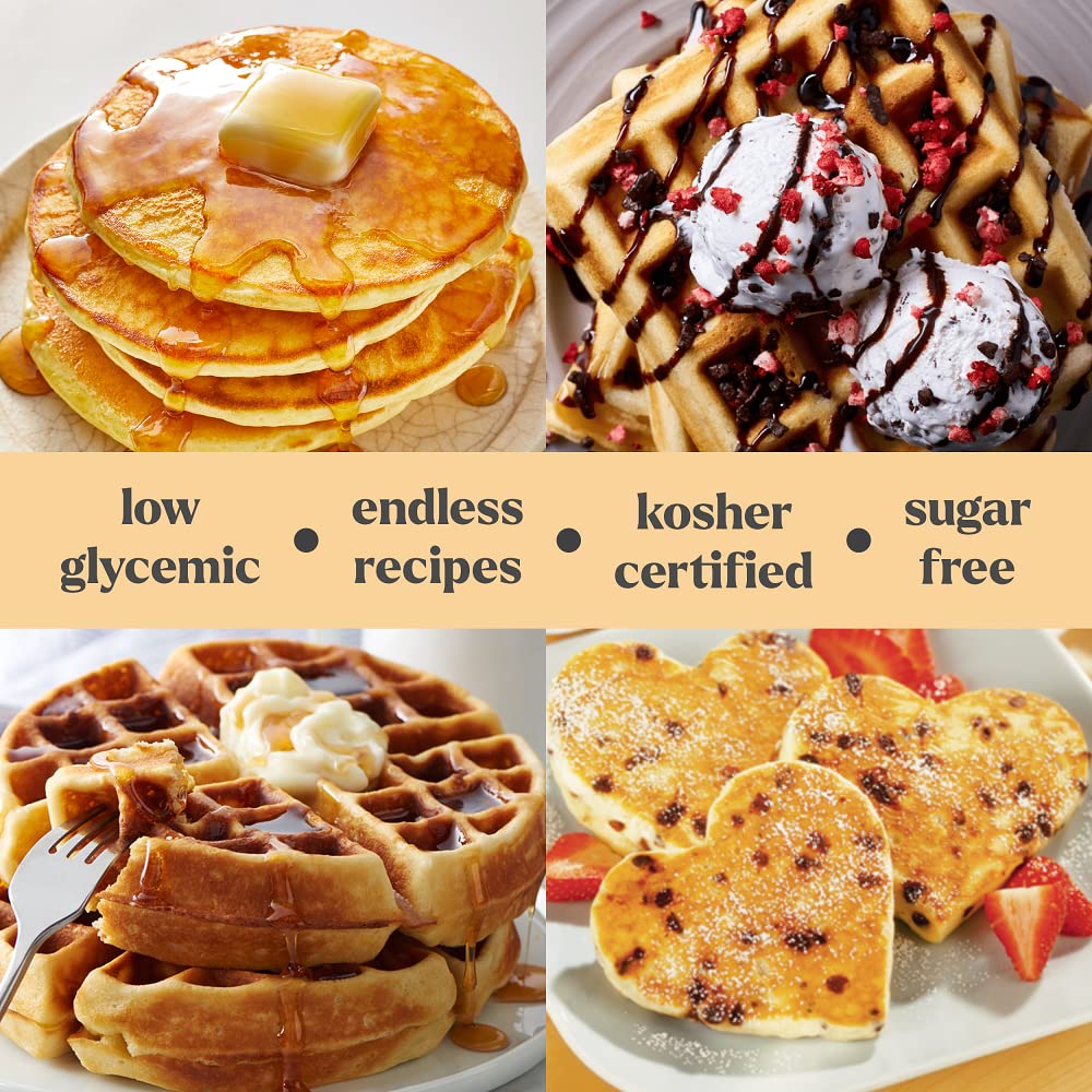 Keto Pancake & Waffle Zero Carb Mix - Keto, Non-GMO, Gluten Free Pancake Waffle Mix - 9.8 oz