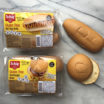 Schar Gluten Free Hot Dog Buns - 0.5 oz - 4/Case