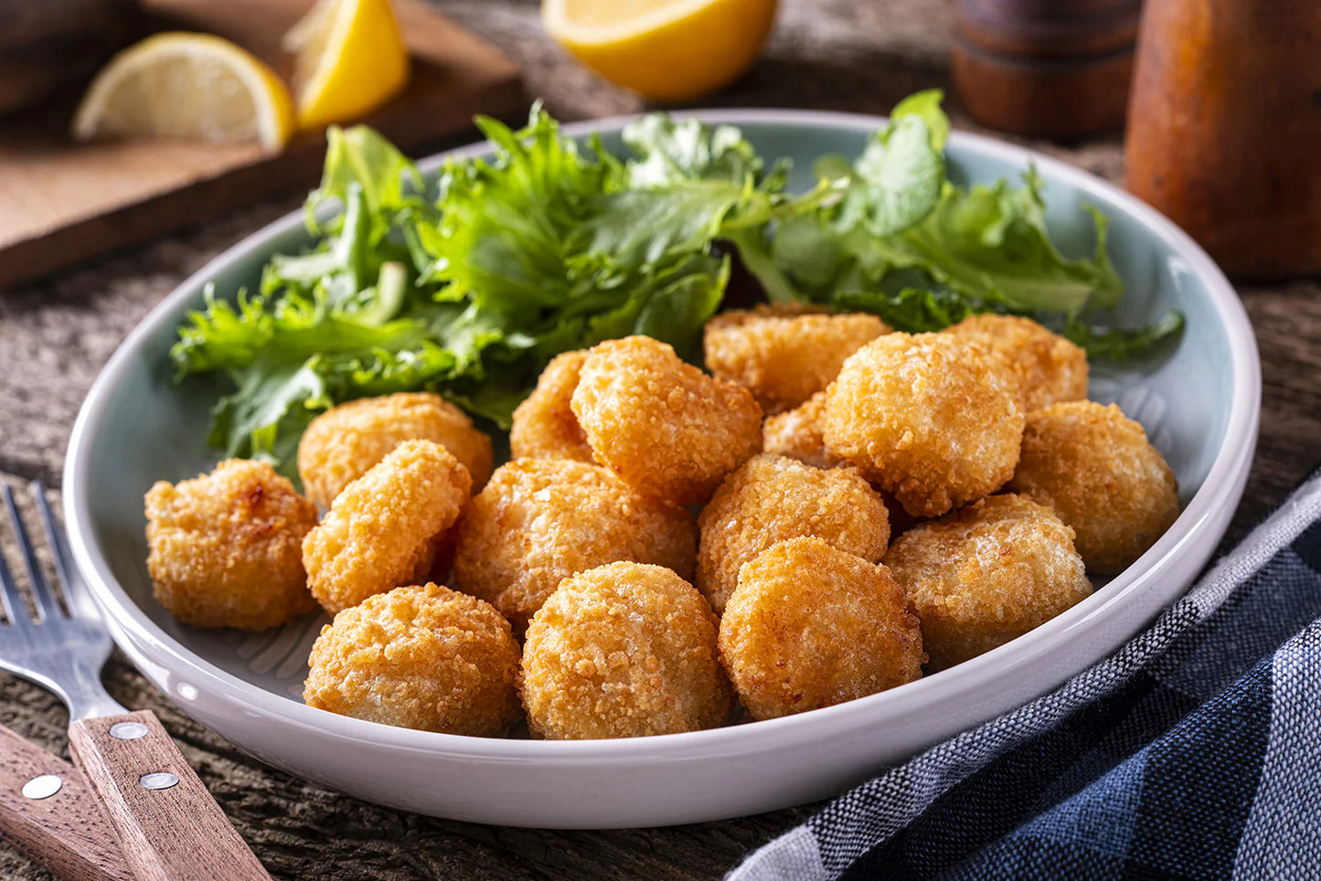 Gourmet Large Breaded Sea Scallops - 2.5 lb - 6/Case