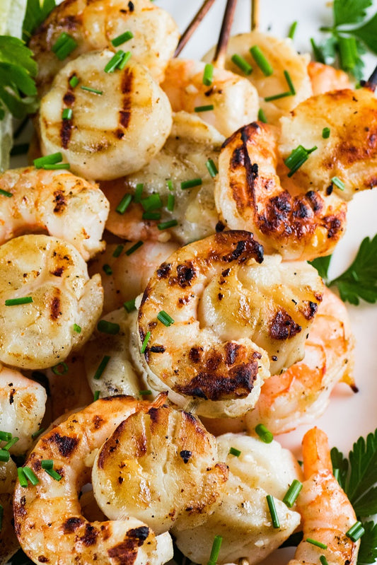 Shrimp & Scallop Skewers - includes 3