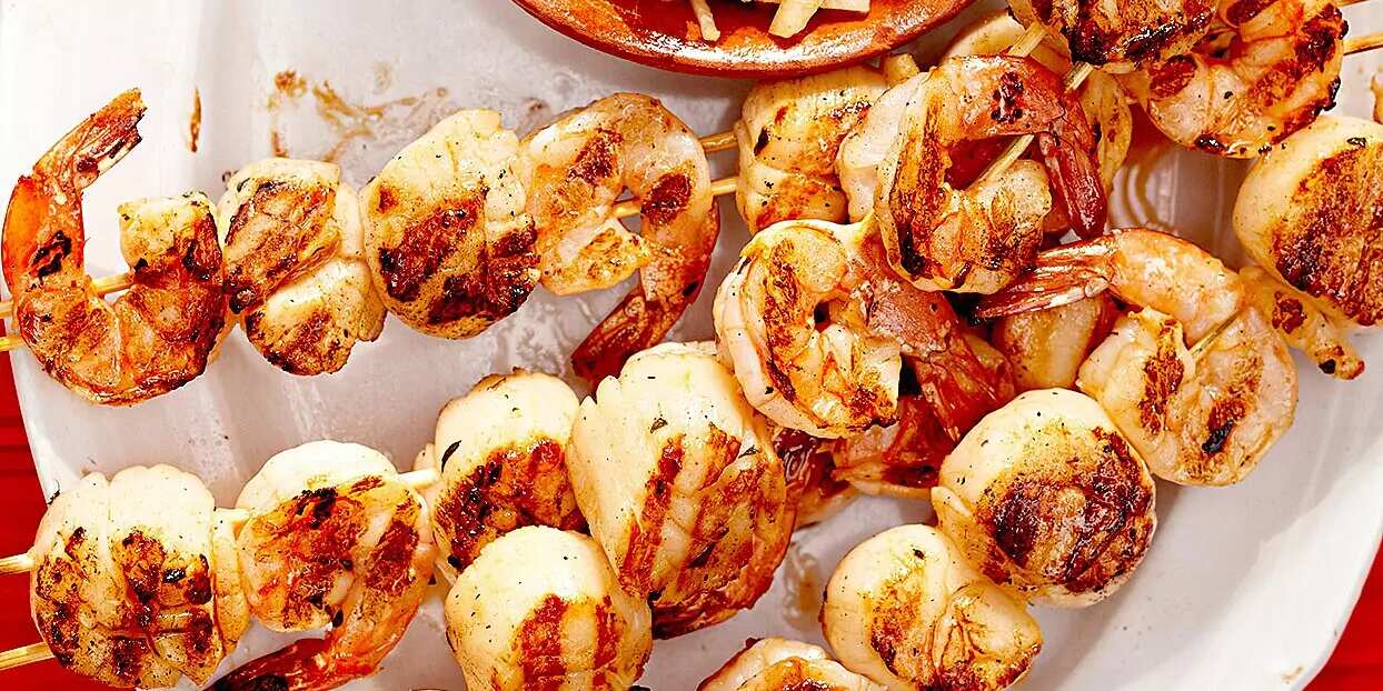 Shrimp & Scallop Skewers - includes 3