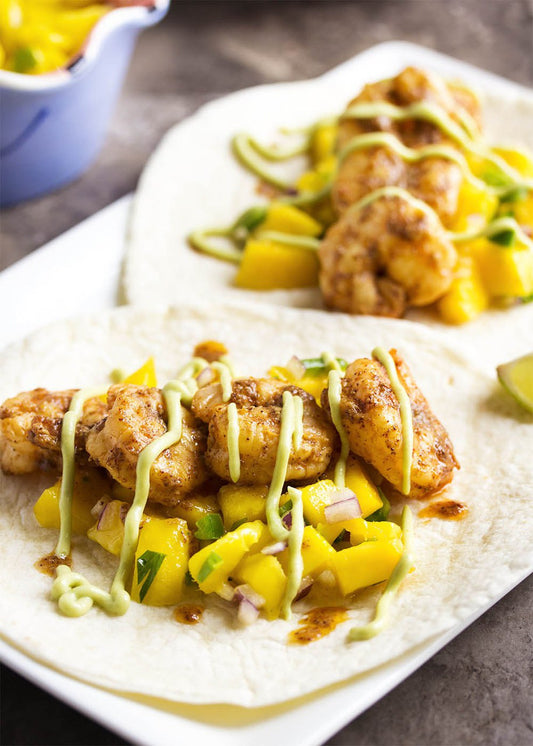 Shrimp and Mango Tacos