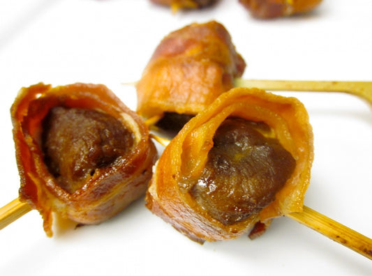 Sirloin with Gorgonzola Wrapped in Bacon - 50 pieces per tray