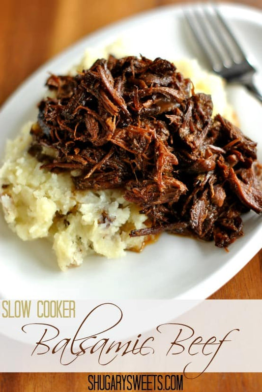 Slow Cooker Balsamic Shredded Beef