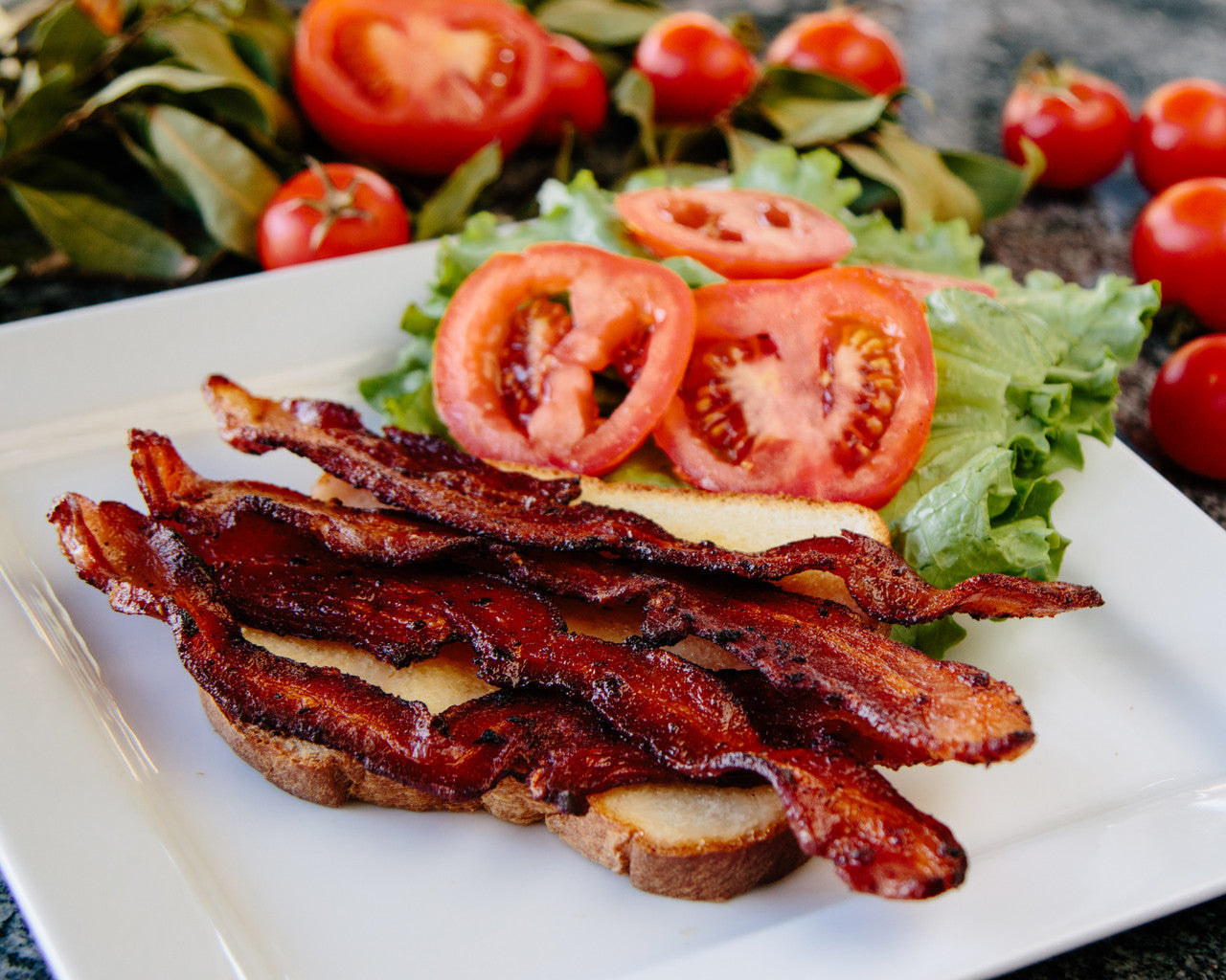 Uncured Hickory Smoked Pepper Bacon - 1 lb