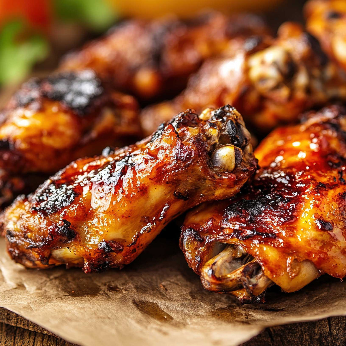 Slow Smoked BBQ Chicken Wings – Naked, Lemon Pepper or Garlic Parmesan