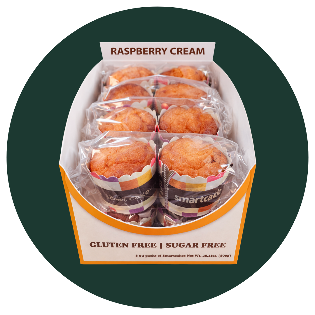 raspberry cream smartcakes gluten free keto