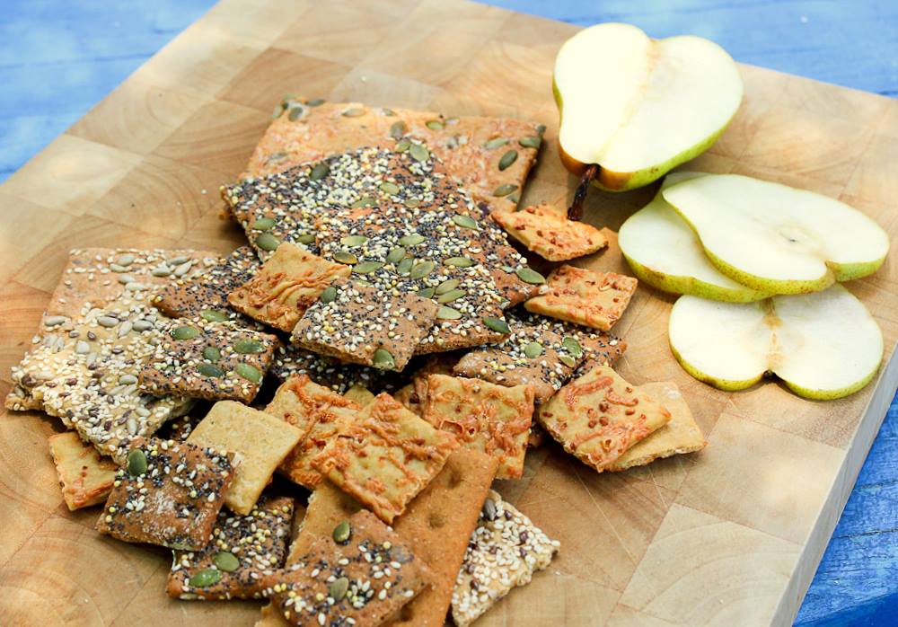 Organic Snackers - 3 Flavor Cracker Variety Bundle - Klassic 3 Seed, Pumpkin Seed Cheddar, and Seedlander (Pack of 3)