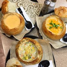 Creamy Broccoli Cheddar Cheese Soup with Boule Bread Bowls - includes 4