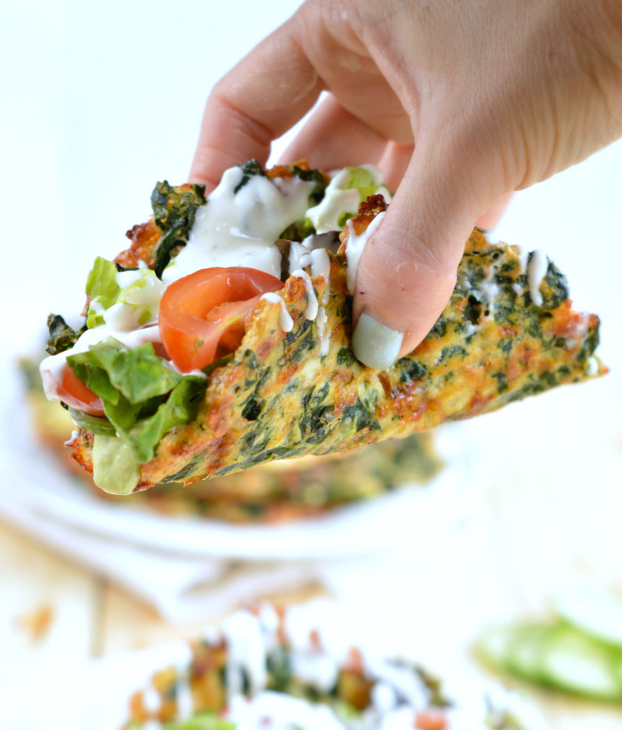 Soft Taco Recipe with Spinach |Low carb Taco Shells