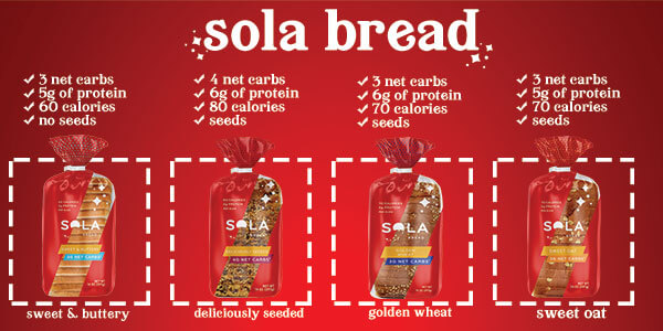 SOLA Deliciously Seeded Bread - 1 Loaf