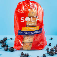 SOLA Low Carb Bagels - Blu-berry (Blueberry)