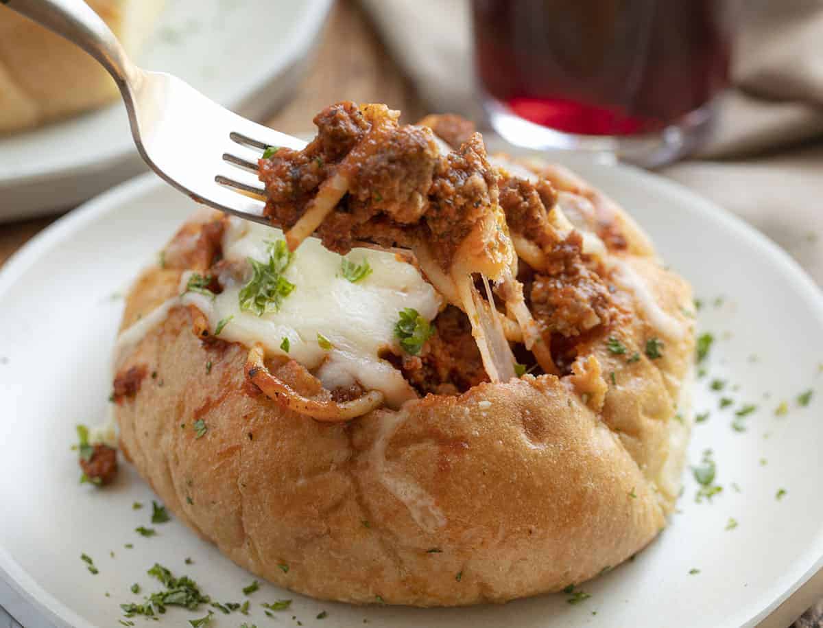 Spaghetti Soup with Boule Bread Bowls - includes 4