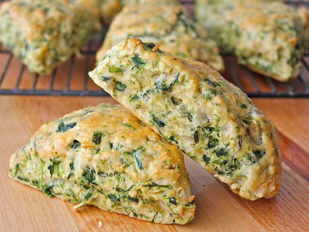 Spinach Artichoke Scones - 1 Dozen